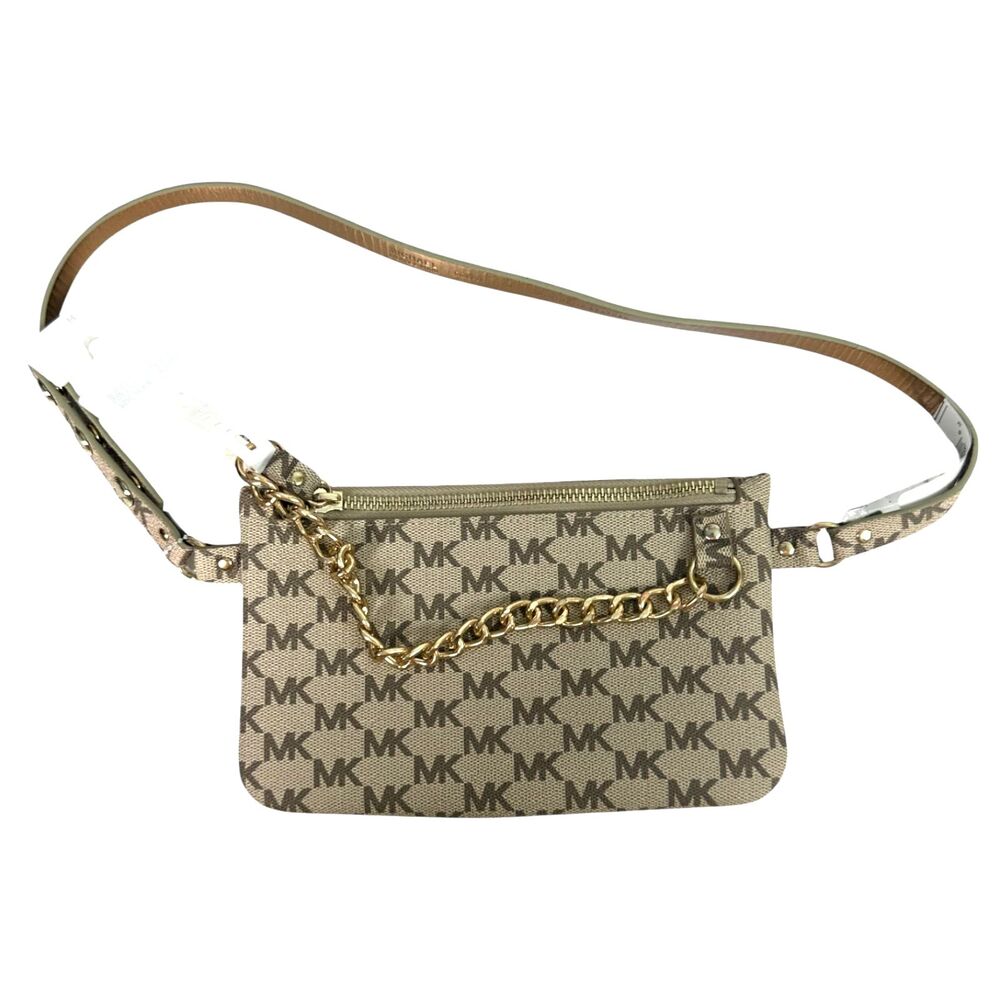 Michael Kors MK Fanny Pack Belt Bag Waist Chain Medium 32" to 35" NEW with Tags